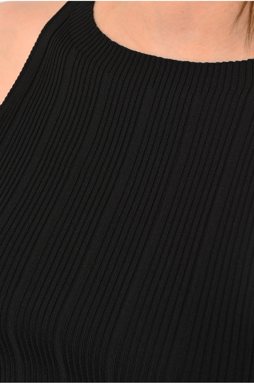 Майка-топ женская черного цвета 0224 183588 Майка-топ женская черного цвета 0224 183588