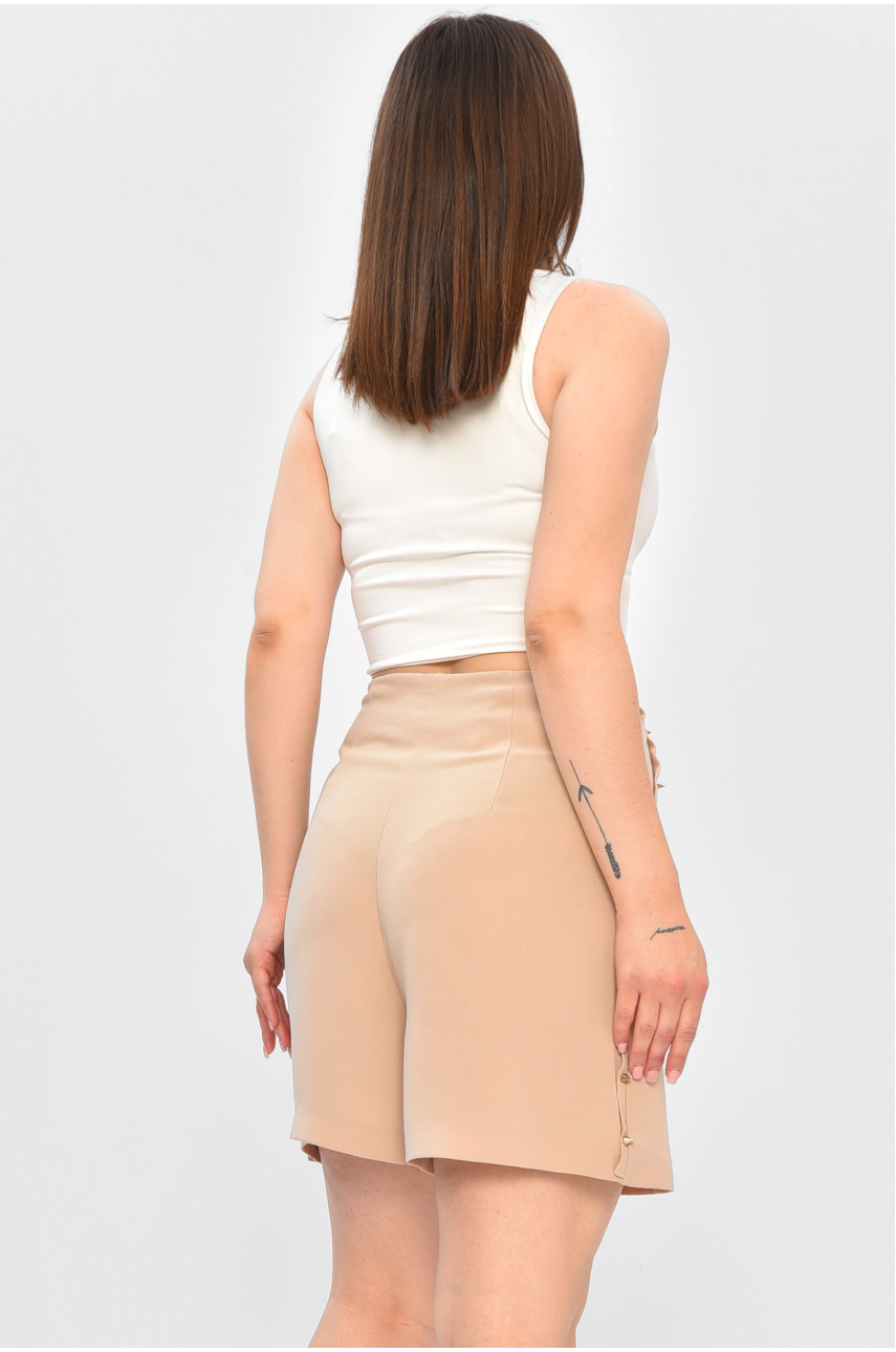 Шорты женские бежевого цвета 183614