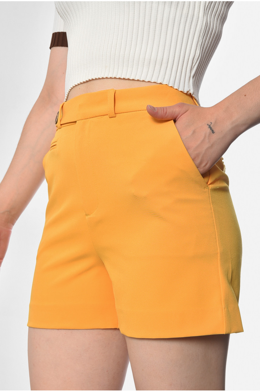 Шорты женские желтого цвета 183617 Шорты женские желтого цвета 183617