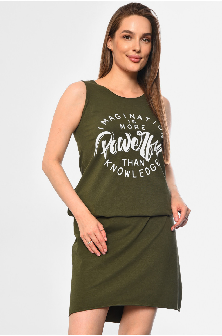 Платье женское цвета хаки 0542 183626 Платье женское цвета хаки 0542 183626