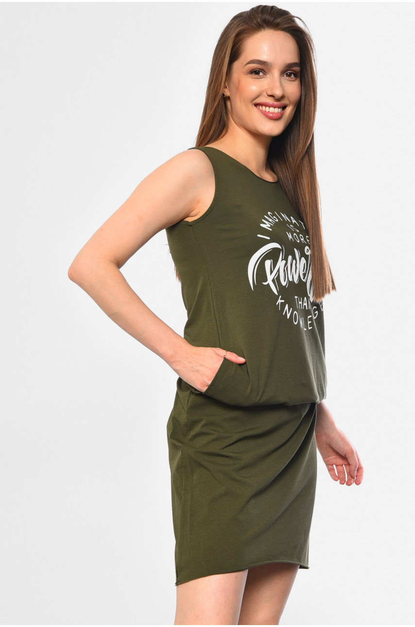 Платье женское цвета хаки 0542 183626 Платье женское цвета хаки 0542 183626