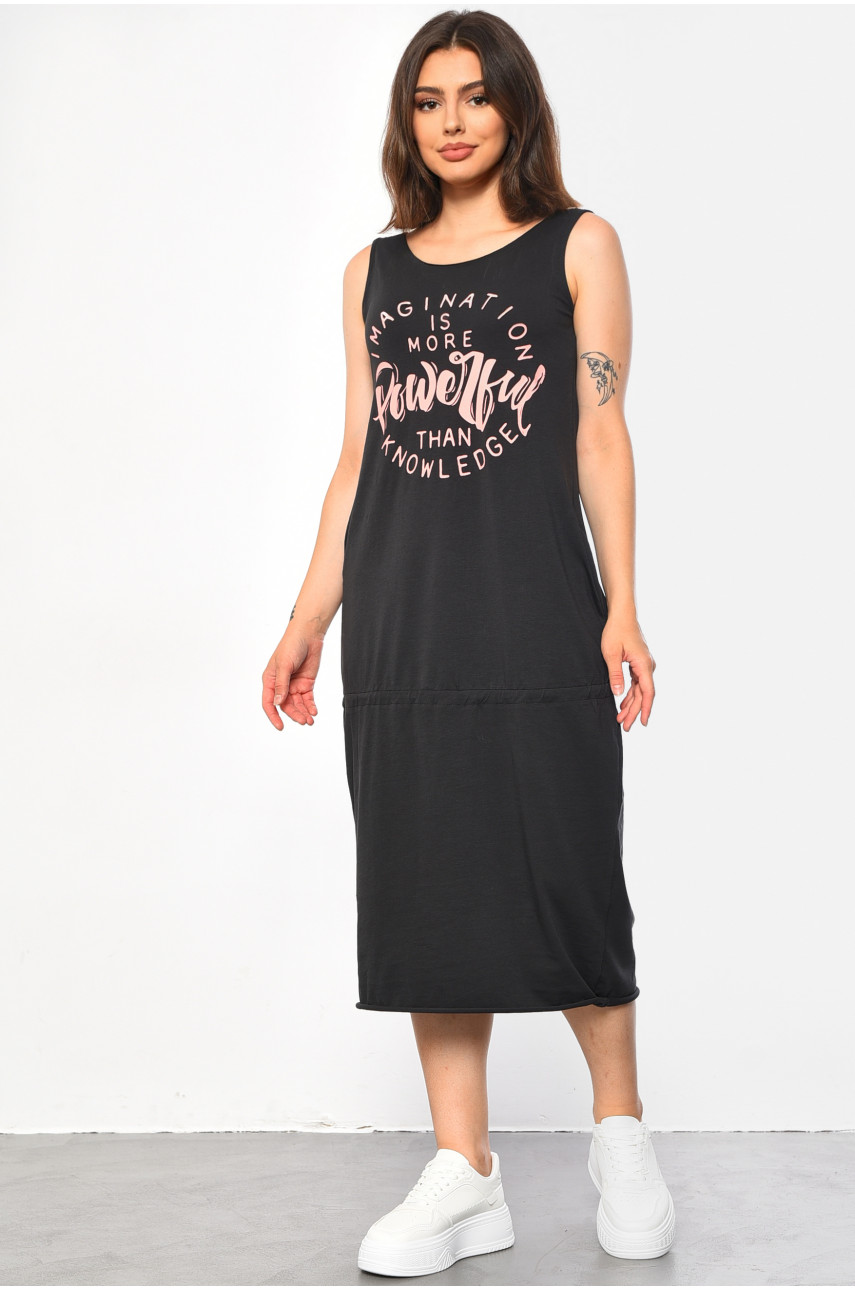 Платье женское графитового цвета 0542 183632 Платье женское графитового цвета 0542 183632