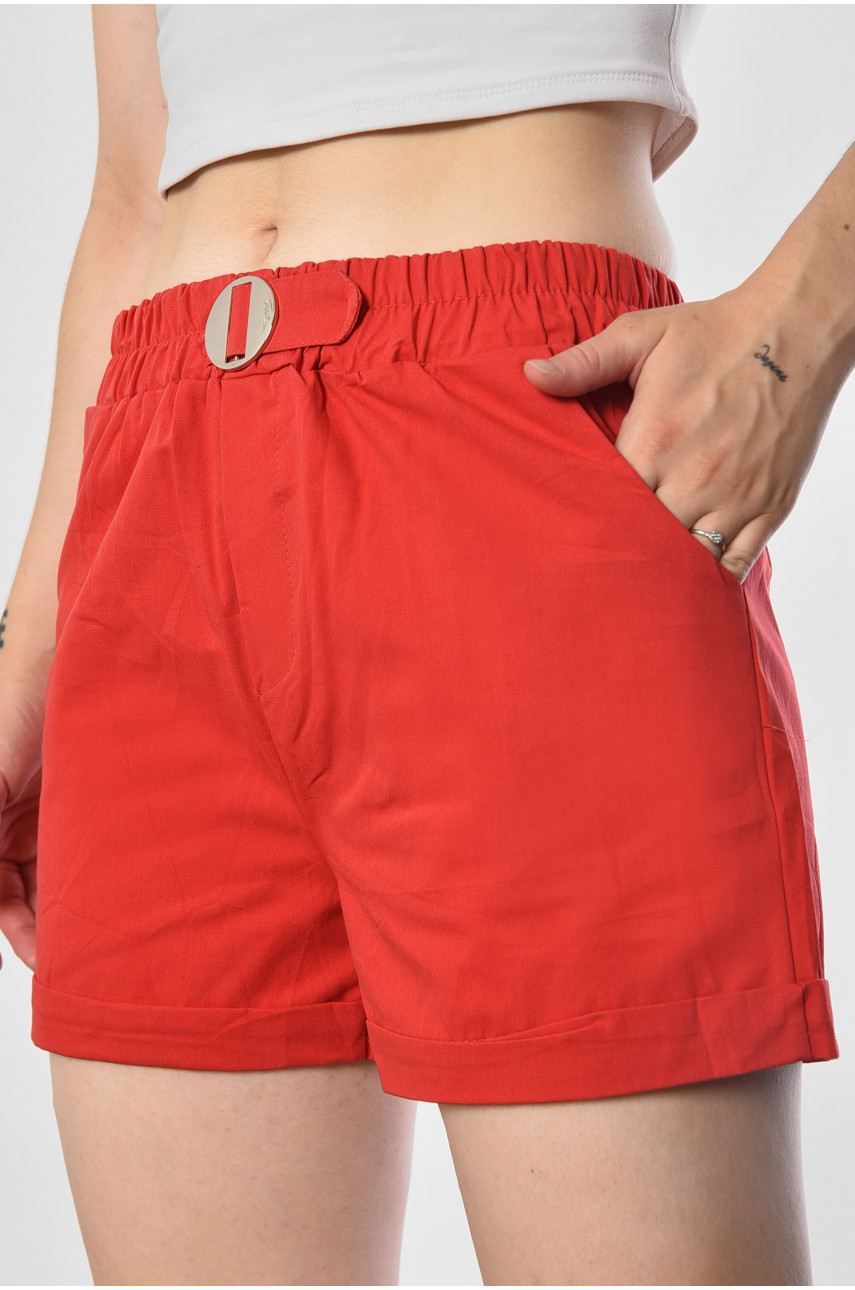 Шорти жіночі червоного кольору 017 183656 Шорти жіночі червоного кольору 017 183656