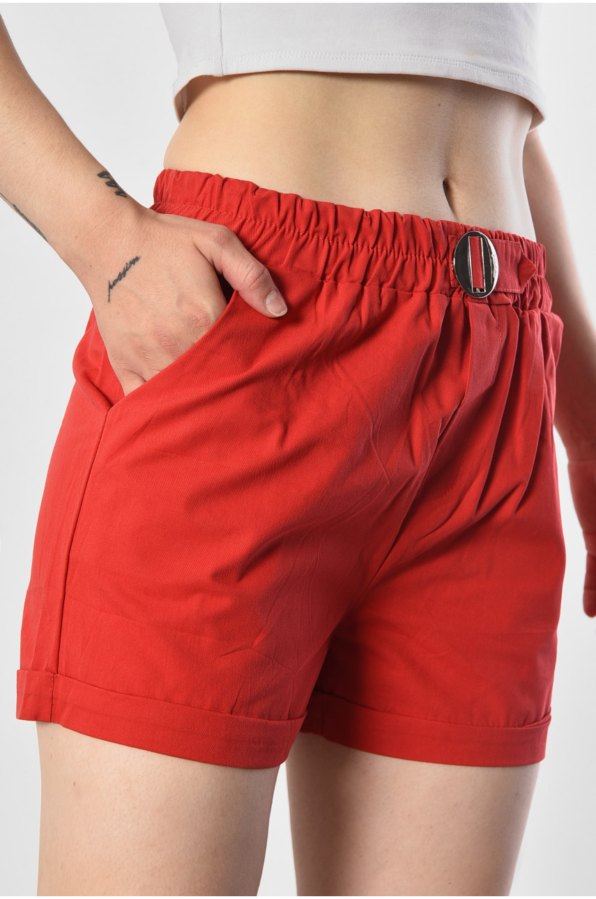Шорти жіночі червоного кольору 017 183656 Шорти жіночі червоного кольору 017 183656