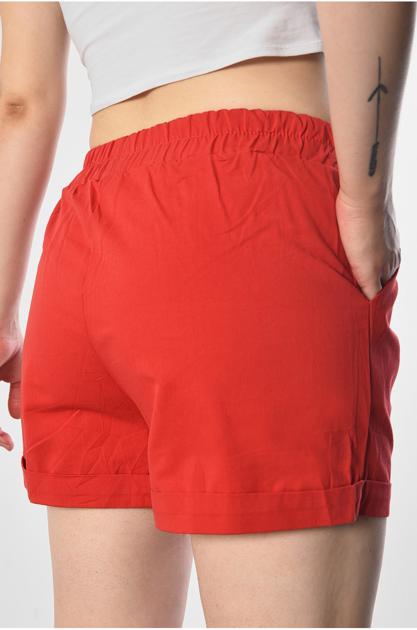 Шорти жіночі червоного кольору 017 183656 Шорти жіночі червоного кольору 017 183656