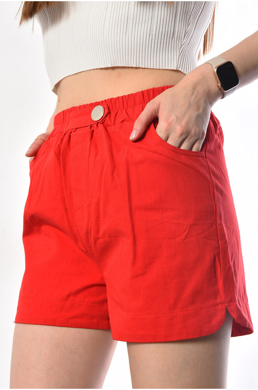 Шорти жіночі червоного кольору 7350 183665 Шорти жіночі червоного кольору 7350 183665