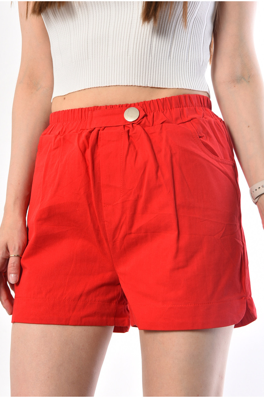 Шорти жіночі червоного кольору 7350 183665 Шорти жіночі червоного кольору 7350 183665