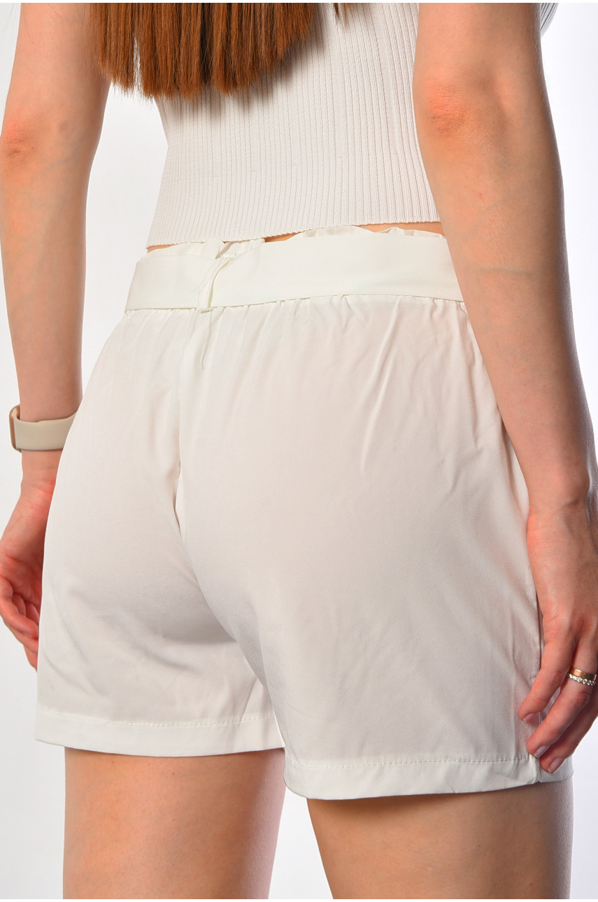 Шорти жіночі білого кольору 3198 183692 Шорти жіночі білого кольору 3198 183692