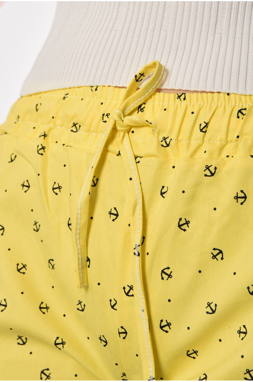 Шорты женские желтого цвета 183702 Шорты женские желтого цвета 183702