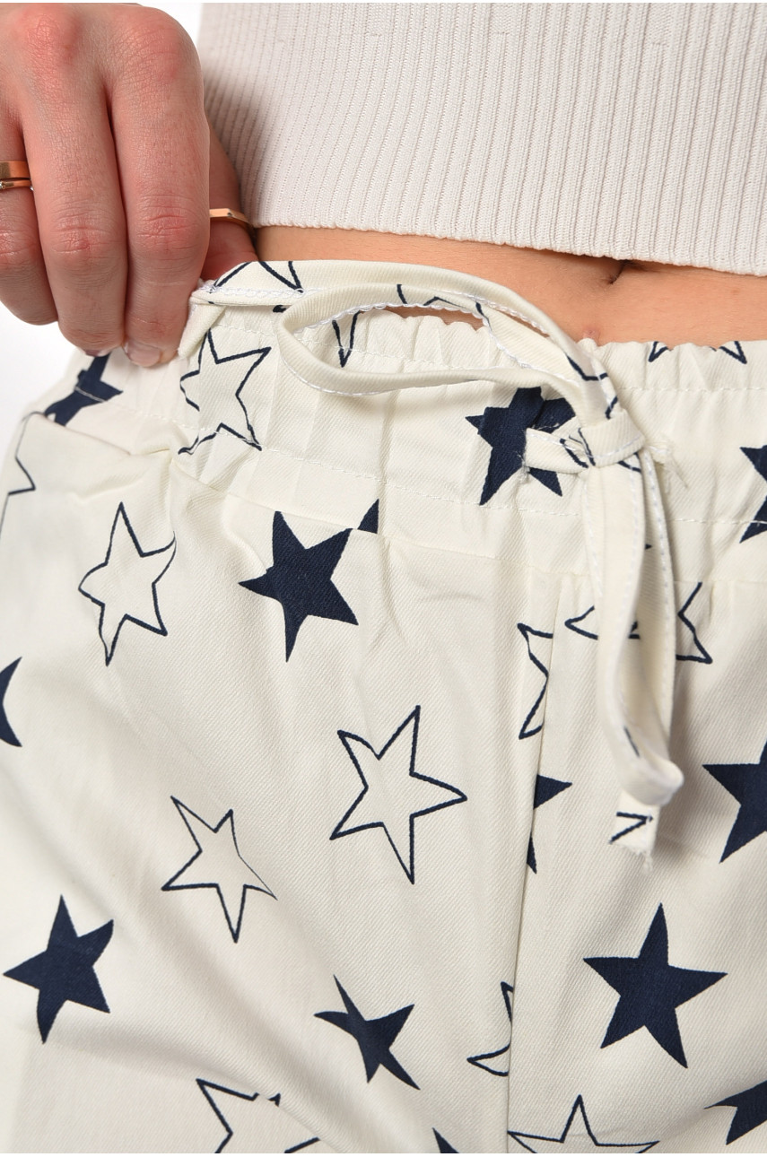 Шорты женские белого цвета 183720 Шорты женские белого цвета 183720