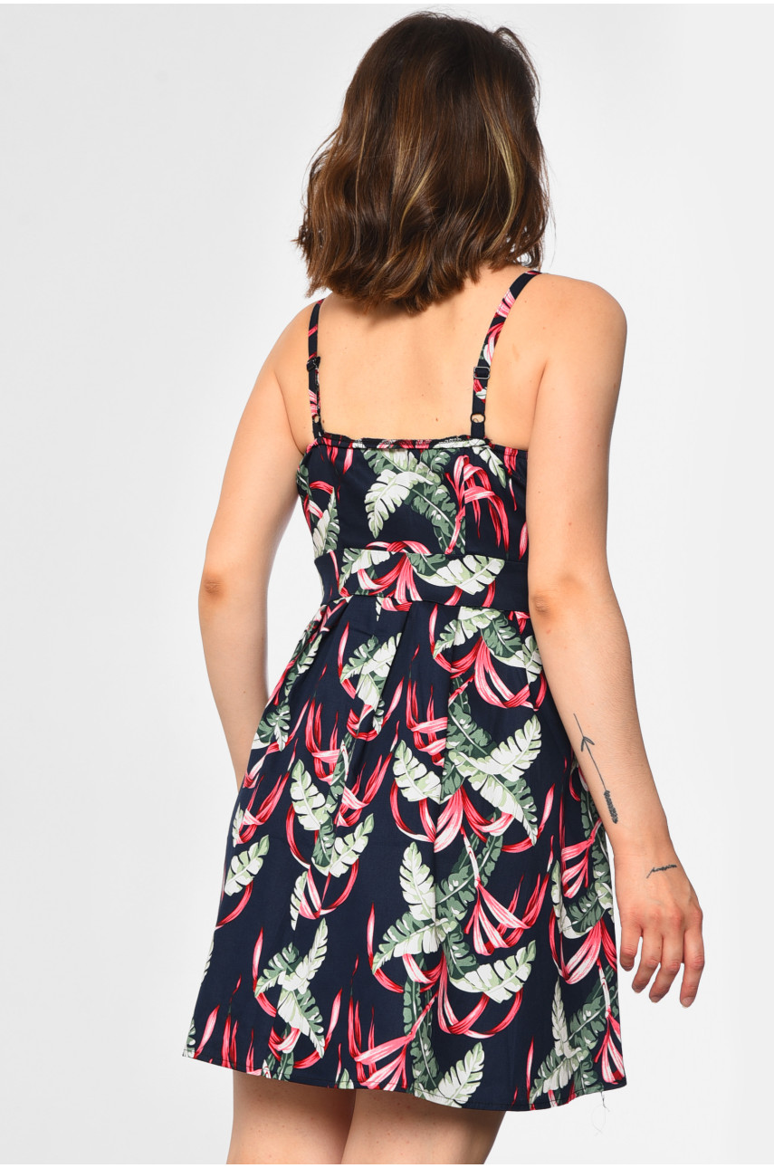 Сарафан жіночий темно-синього кольору 183749