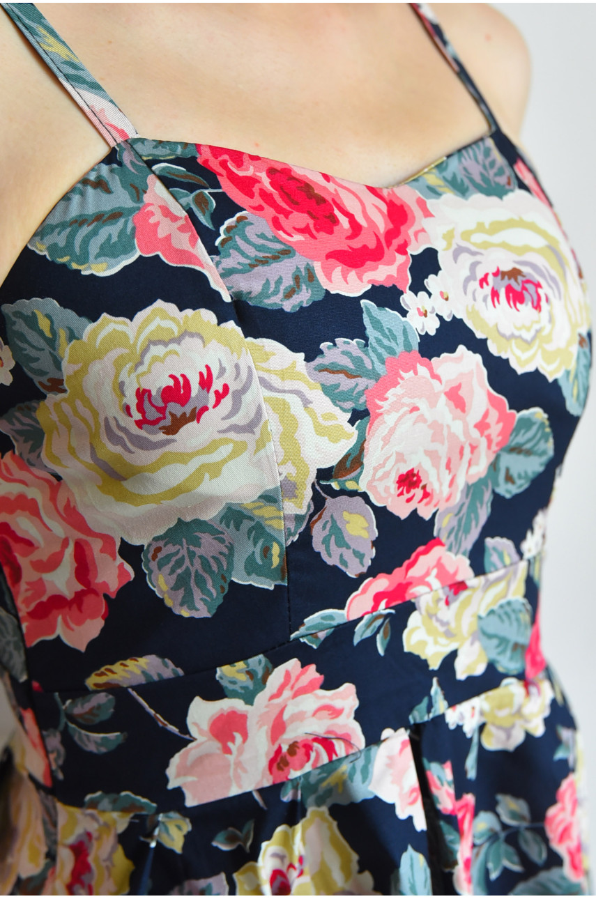 Сарафан жіночий темно-синього кольору 183755