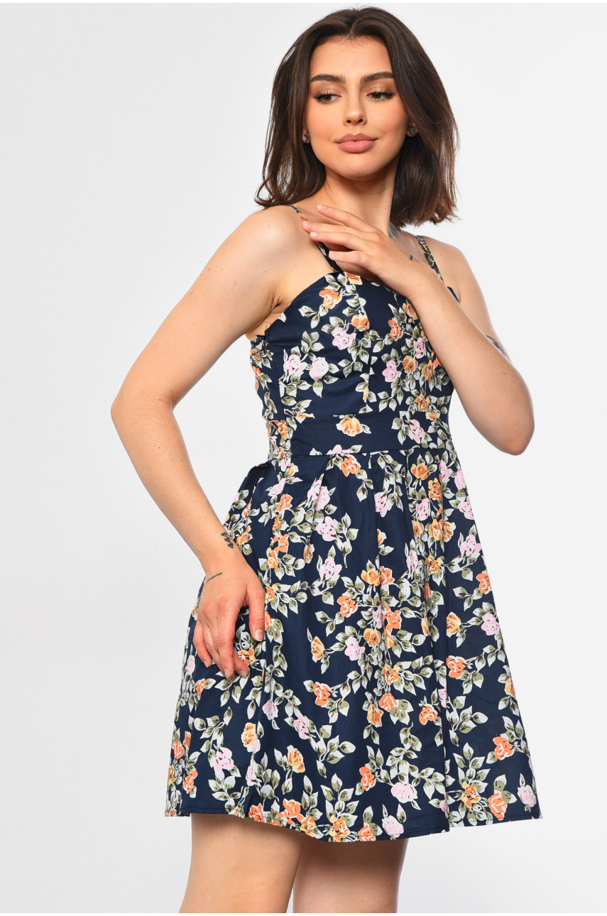 Сарафан жіночий темно-синього кольору 183756