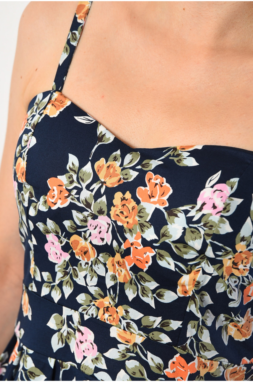 Сарафан жіночий темно-синього кольору 183756