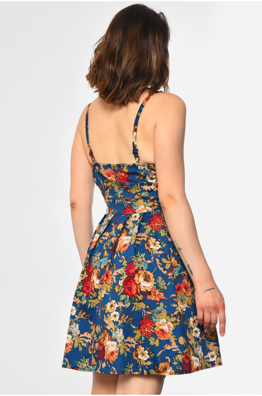 Сарафан жіночий синього кольору 183771