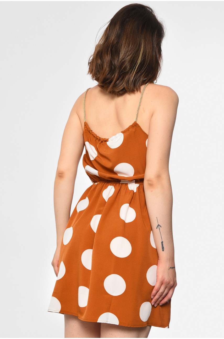 Сарафан жіночий коричневого кольору 1302 183789