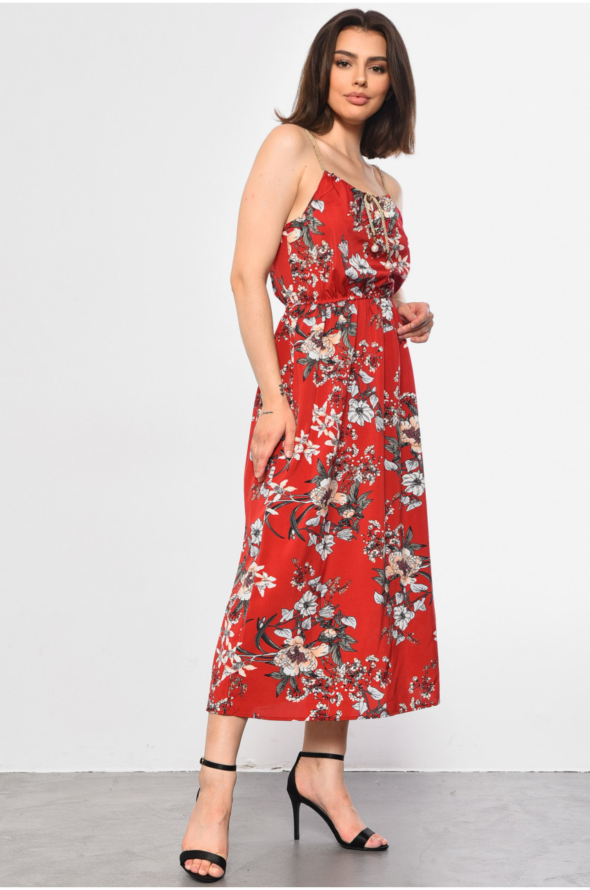 Сарафан женский красного цвета 1303 183812 Сарафан женский красного цвета 1303 183812