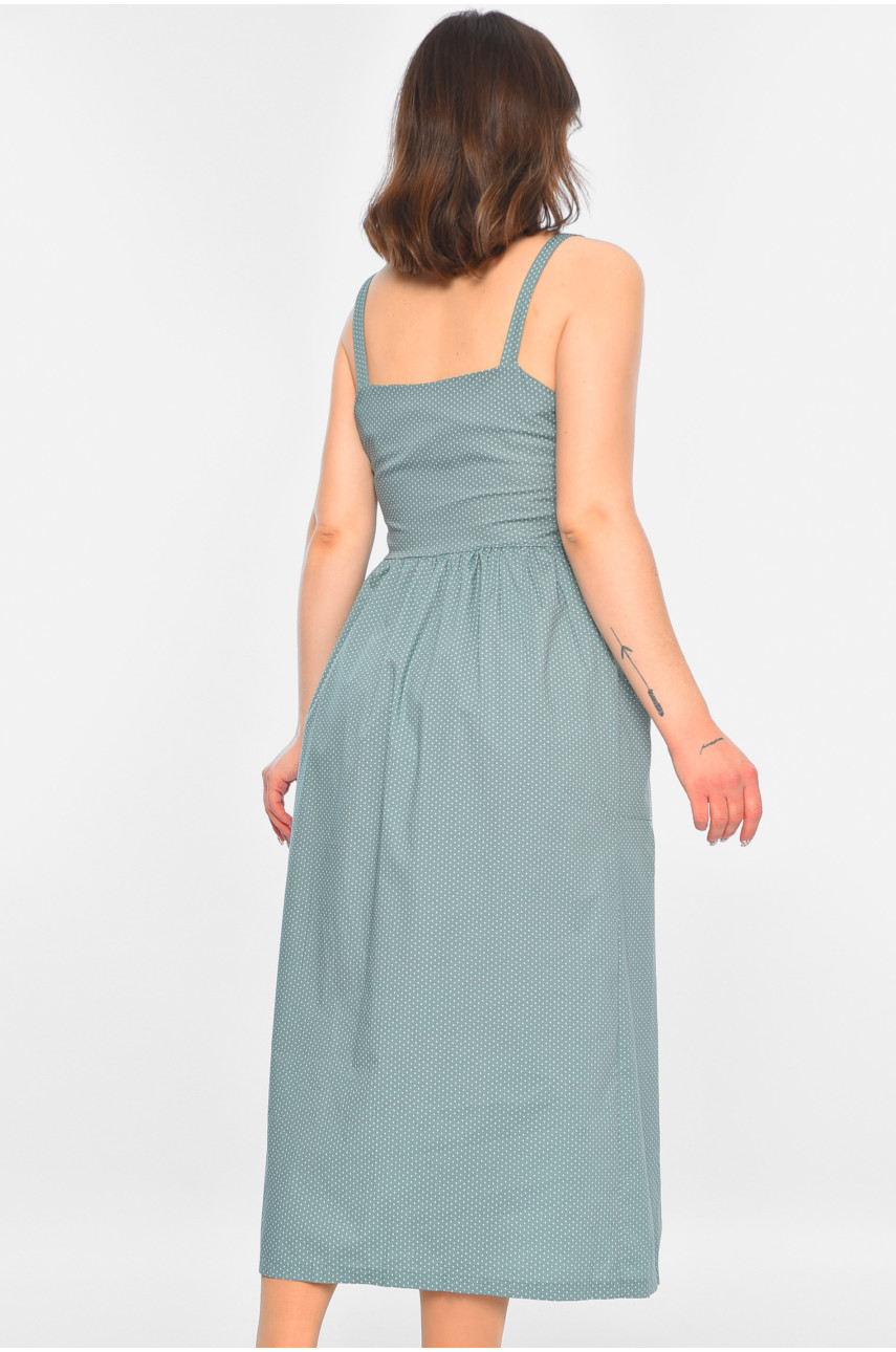 Сарафан жіночий зеленого кольору 286 183852 Сарафан жіночий зеленого кольору 286 183852