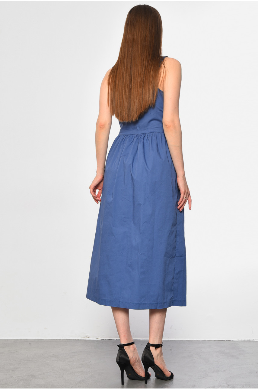 Сарафан жіночий темно-синього кольору 286 183859