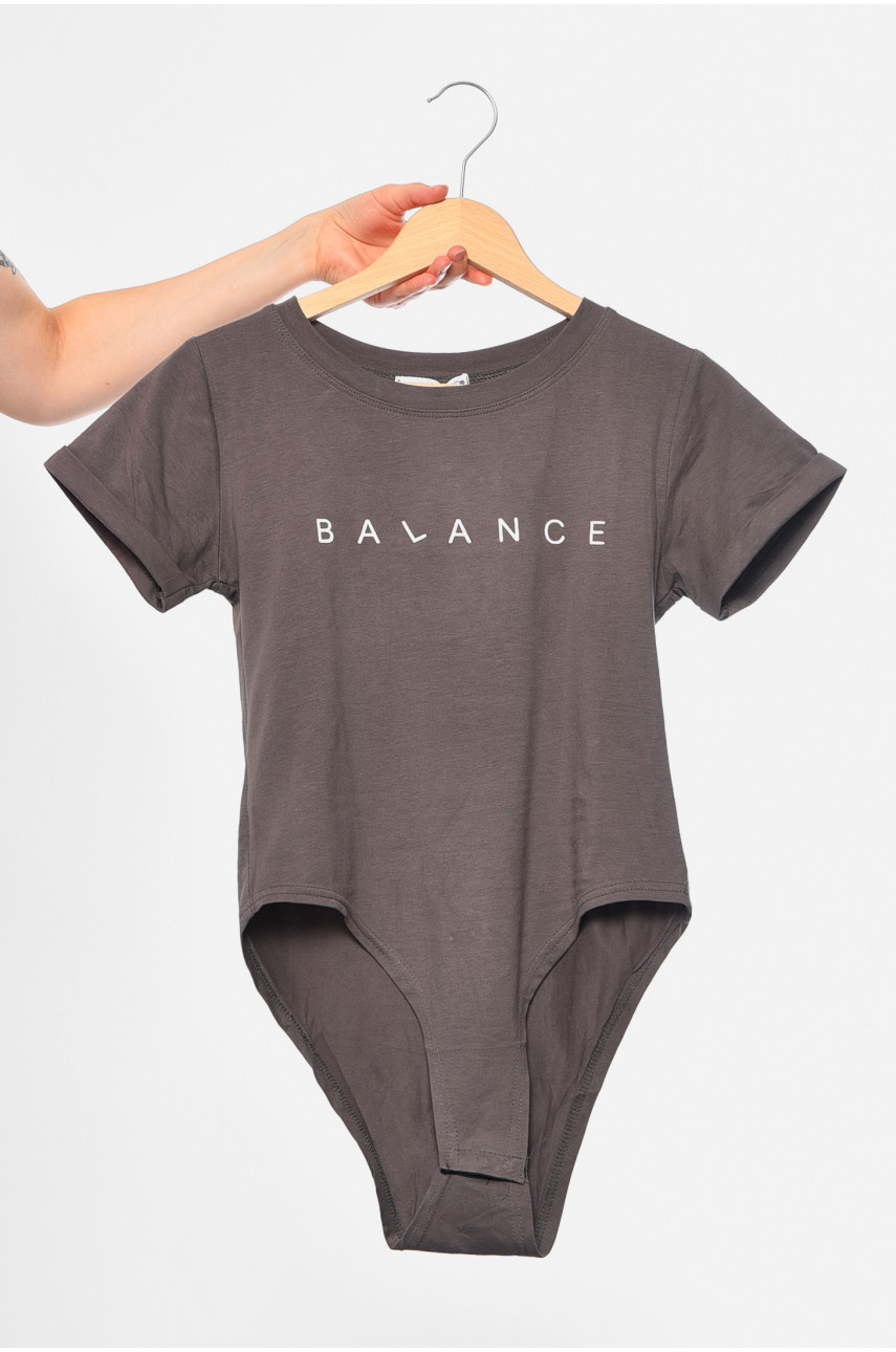 Боді жіноче темно-сірого кольору 07 183876