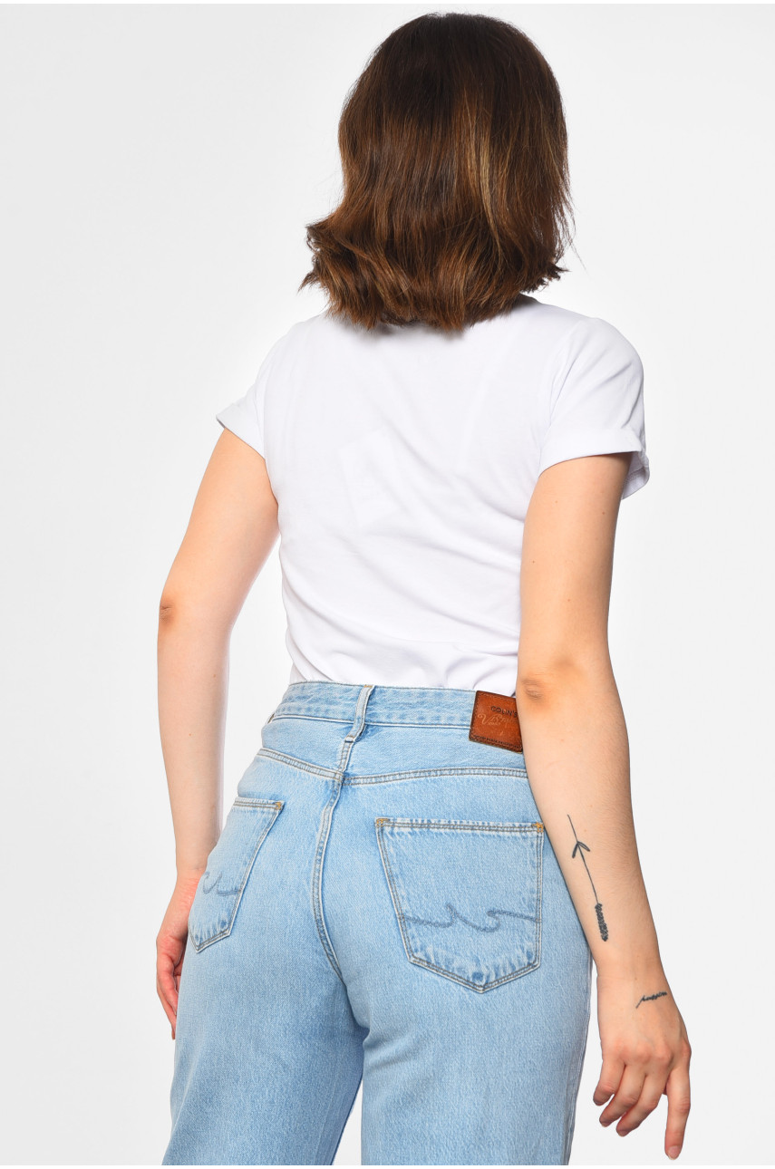 Боди женское белого цвета 07 183877