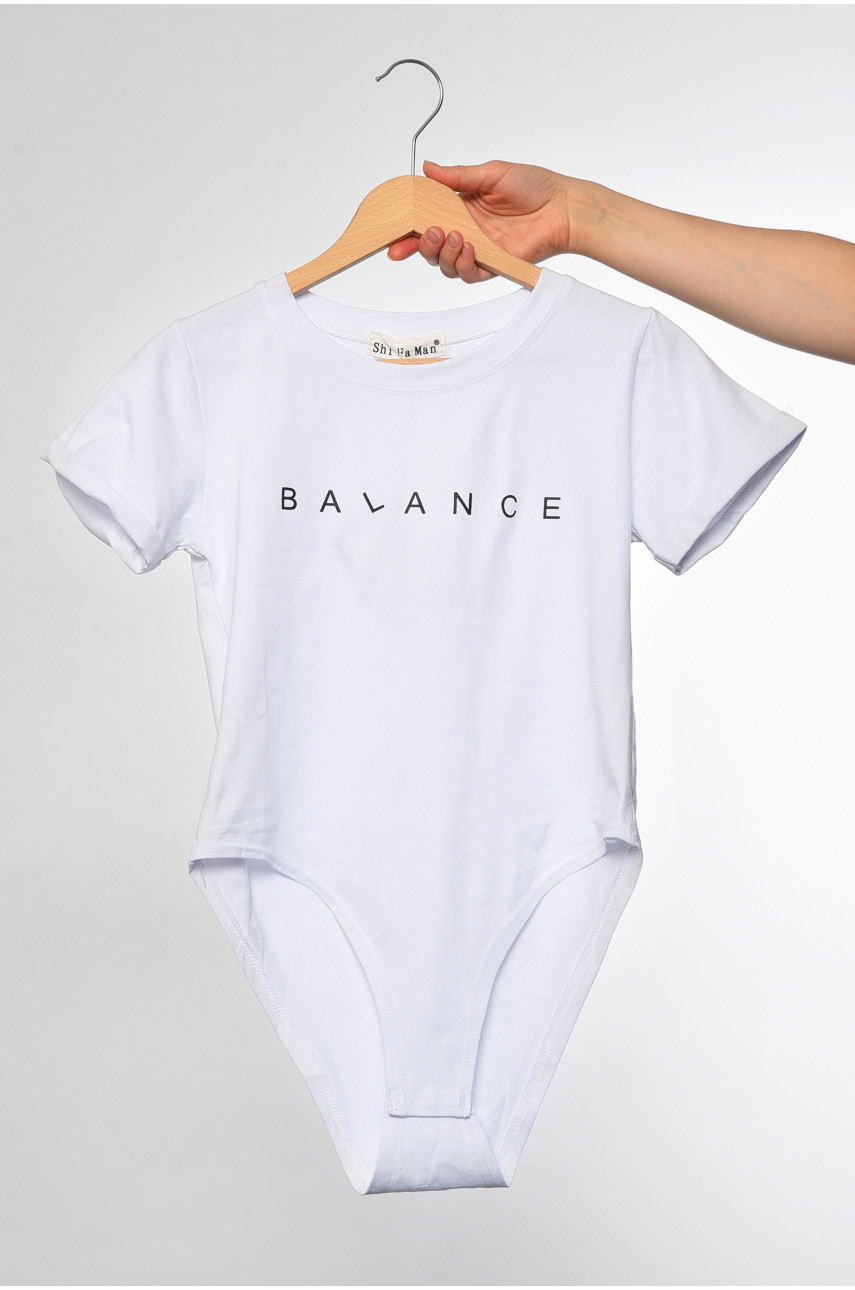 Боди женское белого цвета 07 183877