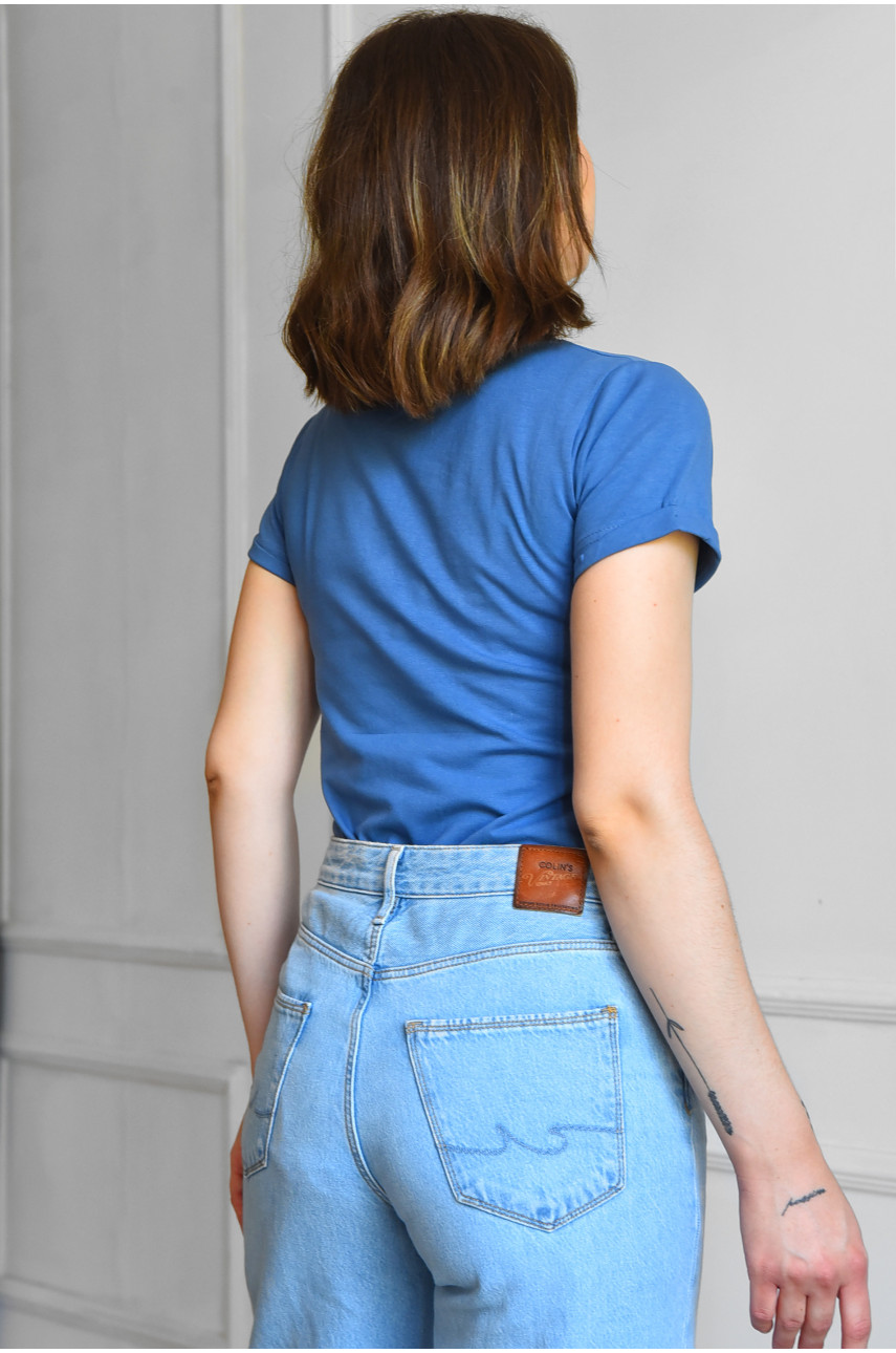 Боди женское синего цвета 07 183879