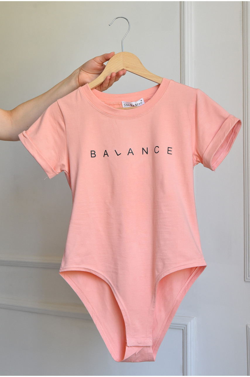 Боди женское кораллового цвета 07 183881