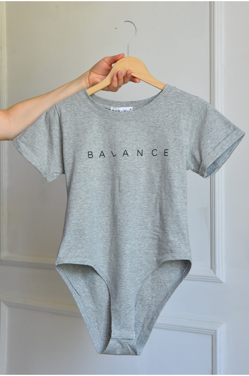 Боди женское серого цвета 07 183883