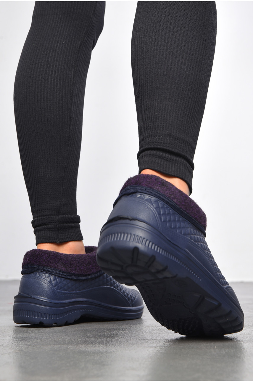 Галоши женские на меху фиолетового цвета ГП-11 183930 Галоши женские на меху фиолетового цвета ГП-11 183930