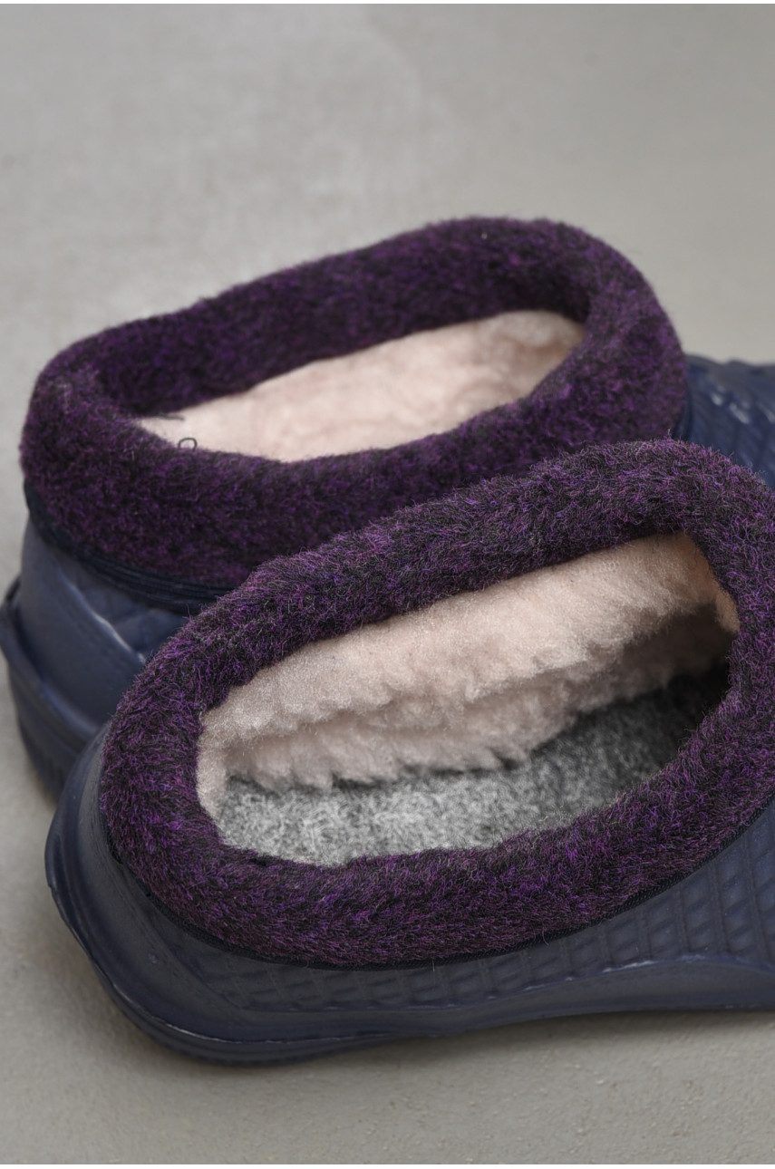 Галоши женские на меху фиолетового цвета ГП-11 183930 Галоши женские на меху фиолетового цвета ГП-11 183930