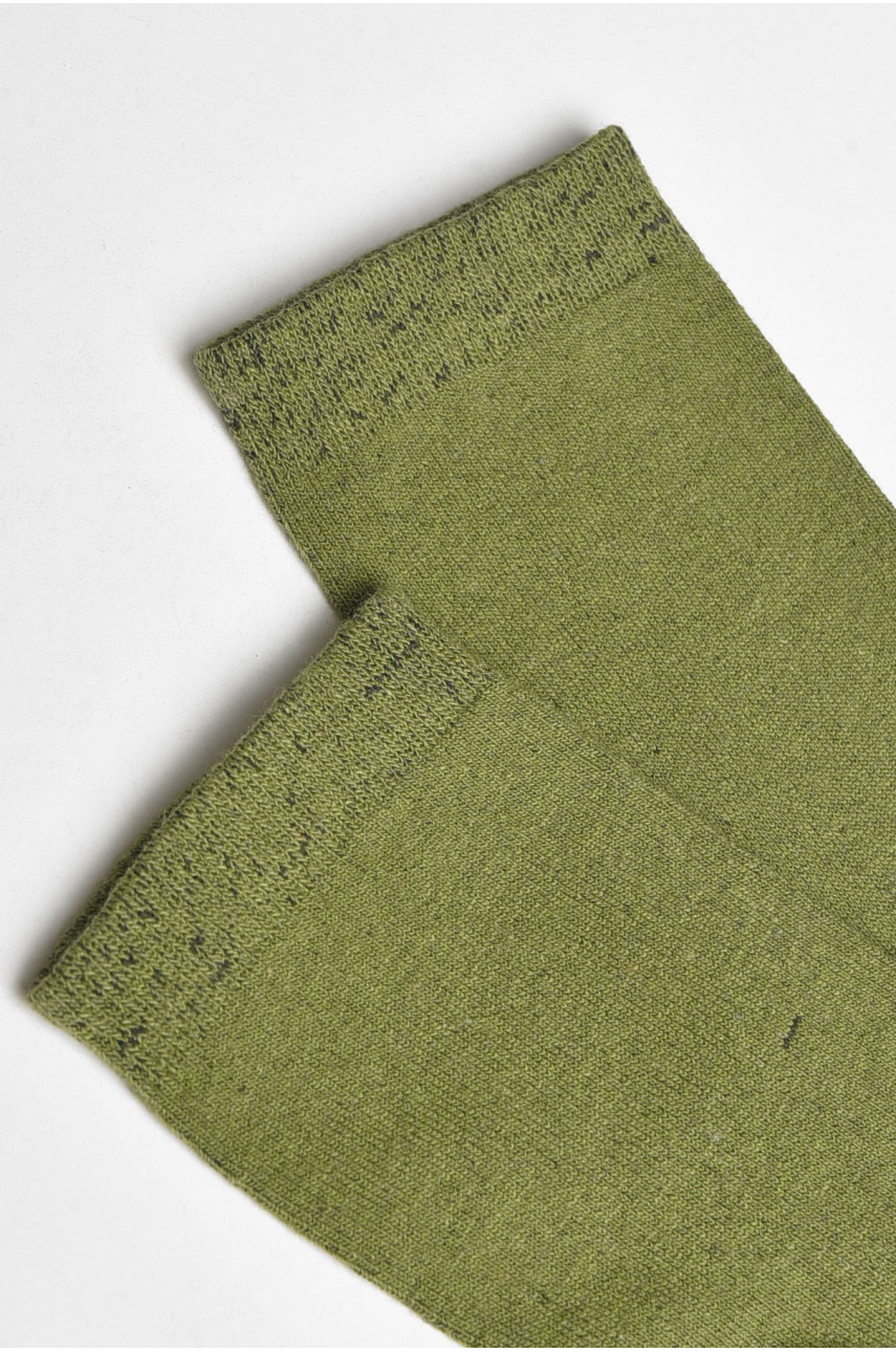 Носки мужские с махровой подошвой цвета хаки 183951