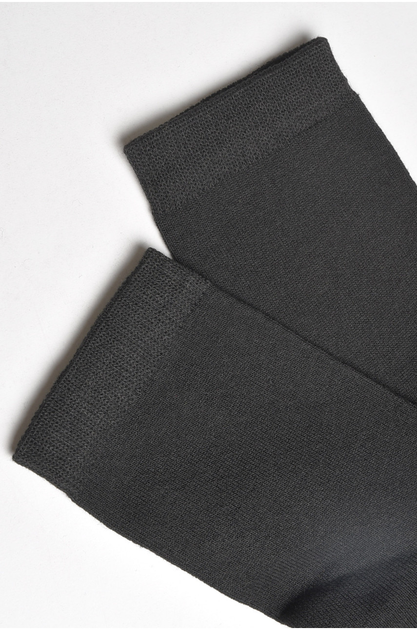 Шкарпетки чоловічі з махровою підошвою чорного кольору 183955