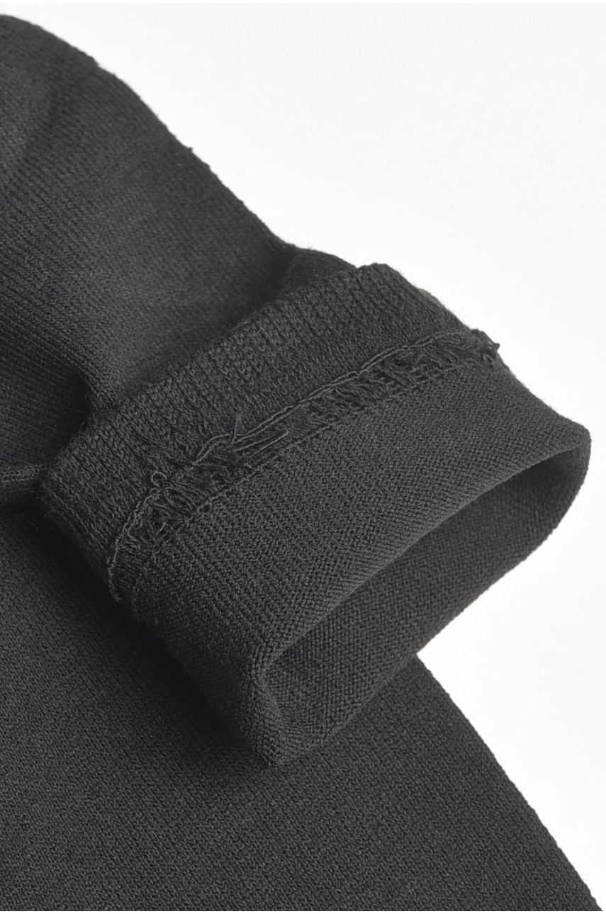Носки мужские с махровой подошвой черного цвета 183955