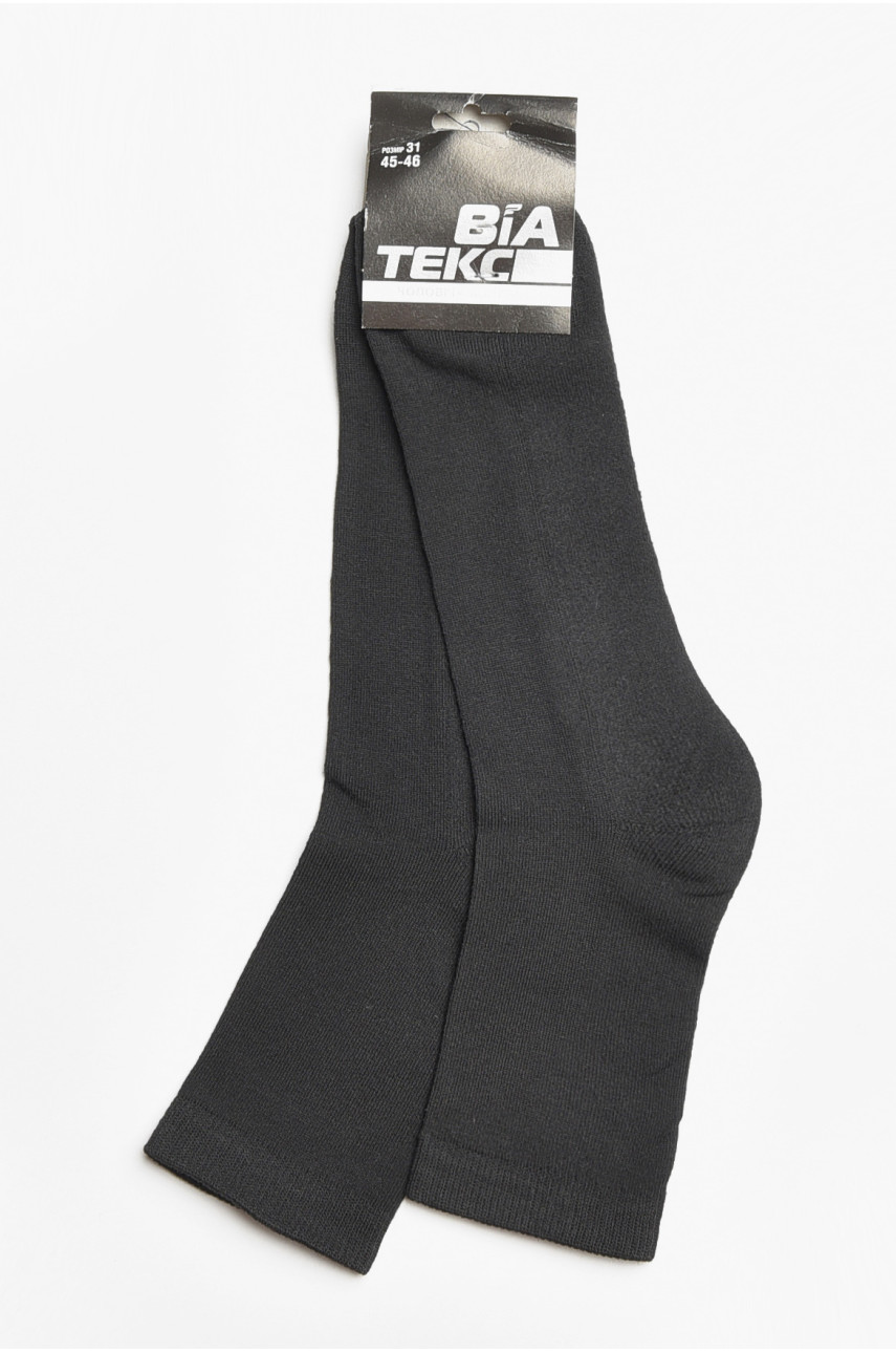 Носки мужские с махровой подошвой черного цвета 183956 Носки мужские с махровой подошвой черного цвета 183956