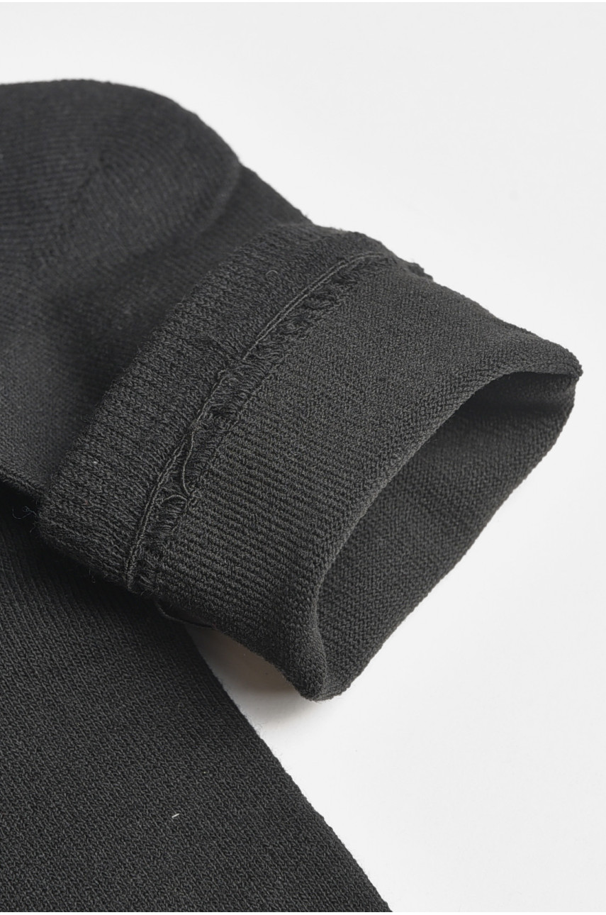 Носки мужские с махровой подошвой черного цвета 183956 Носки мужские с махровой подошвой черного цвета 183956