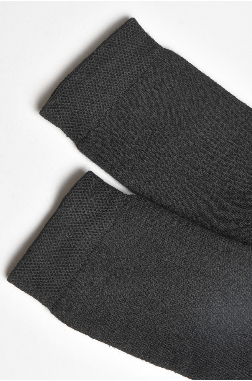 Шкарпетки чоловічі махрові чорного кольору 183963