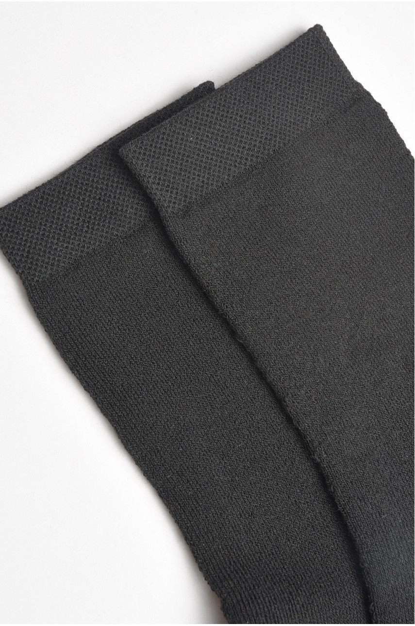 Шкарпетки чоловічі махрові чорного кольору 183968 Шкарпетки чоловічі махрові чорного кольору 183968