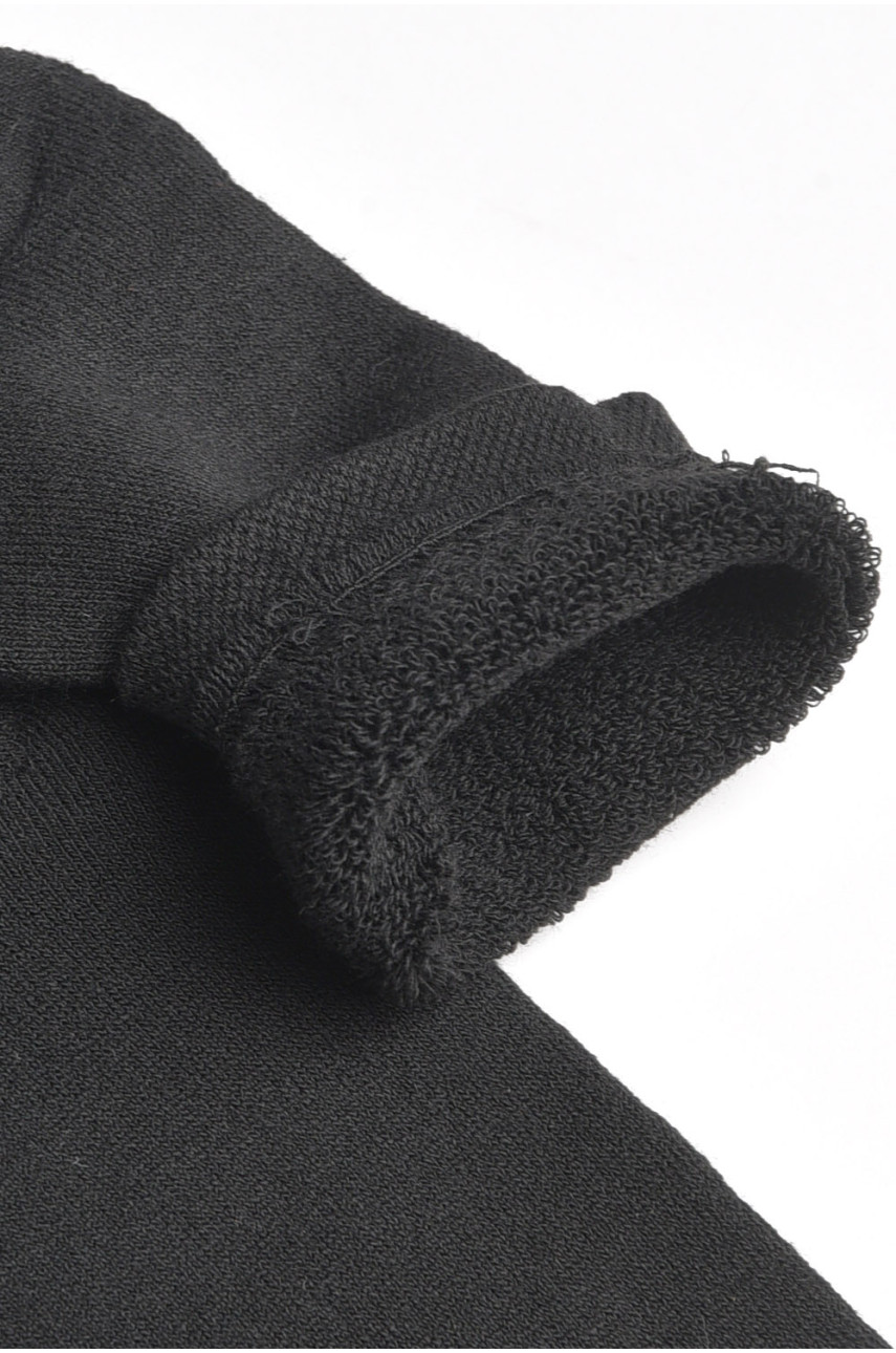 Шкарпетки чоловічі махрові чорного кольору 183973 Шкарпетки чоловічі махрові чорного кольору 183973