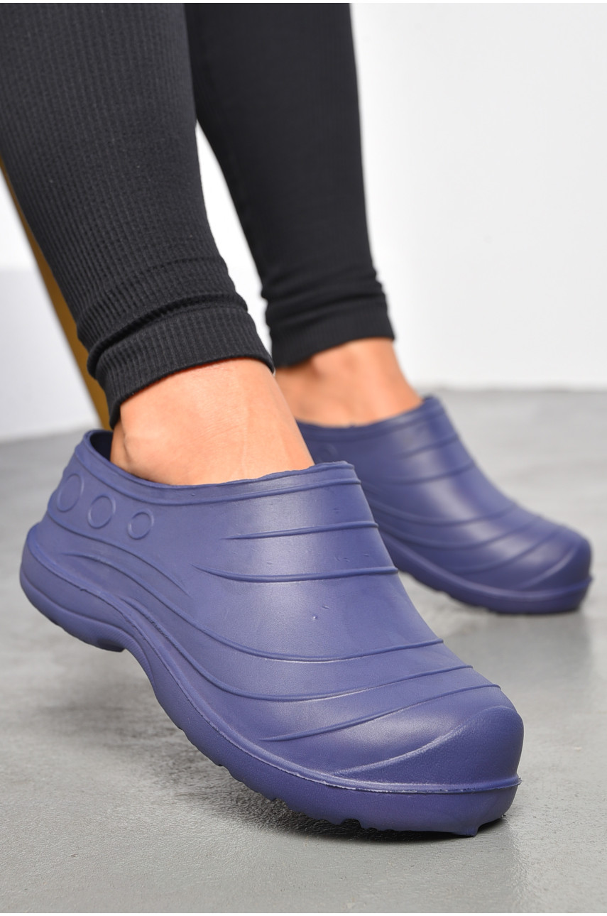 Галоши женские синего цвета квітка 183976