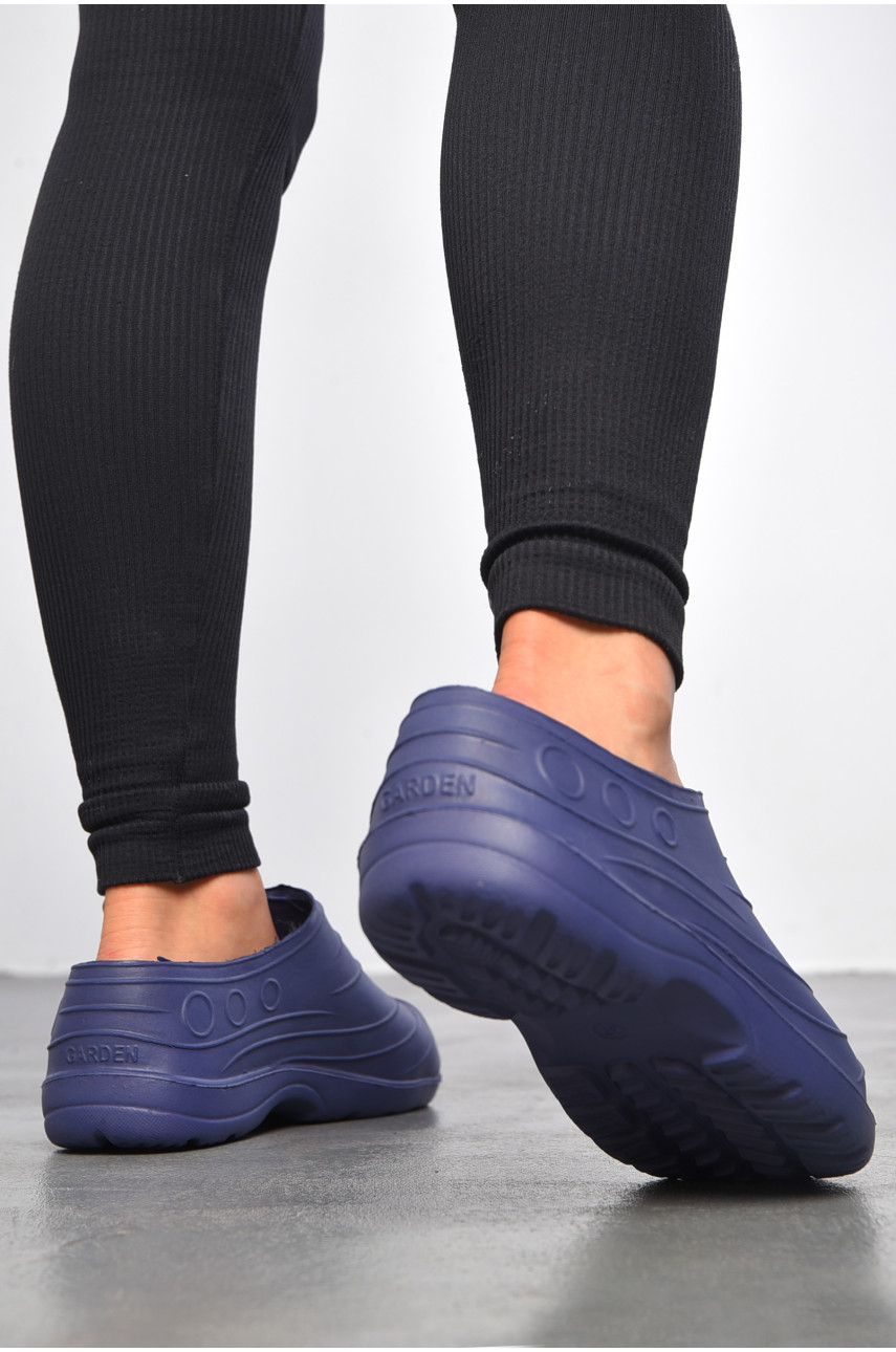 Галоши женские синего цвета квітка 183976