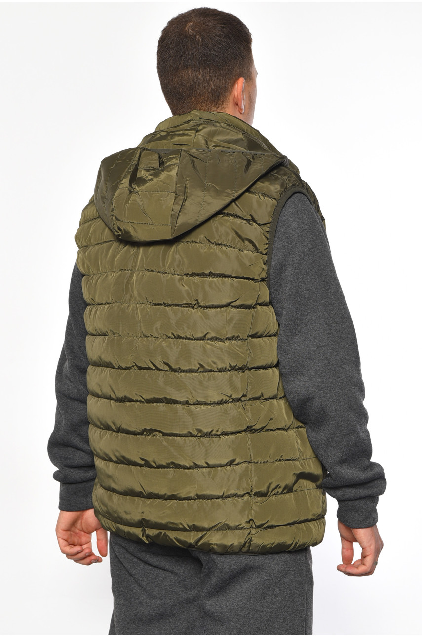 Жилетка мужская демисезонная цвета хаки 2002 183987 Жилетка мужская демисезонная цвета хаки 2002 183987