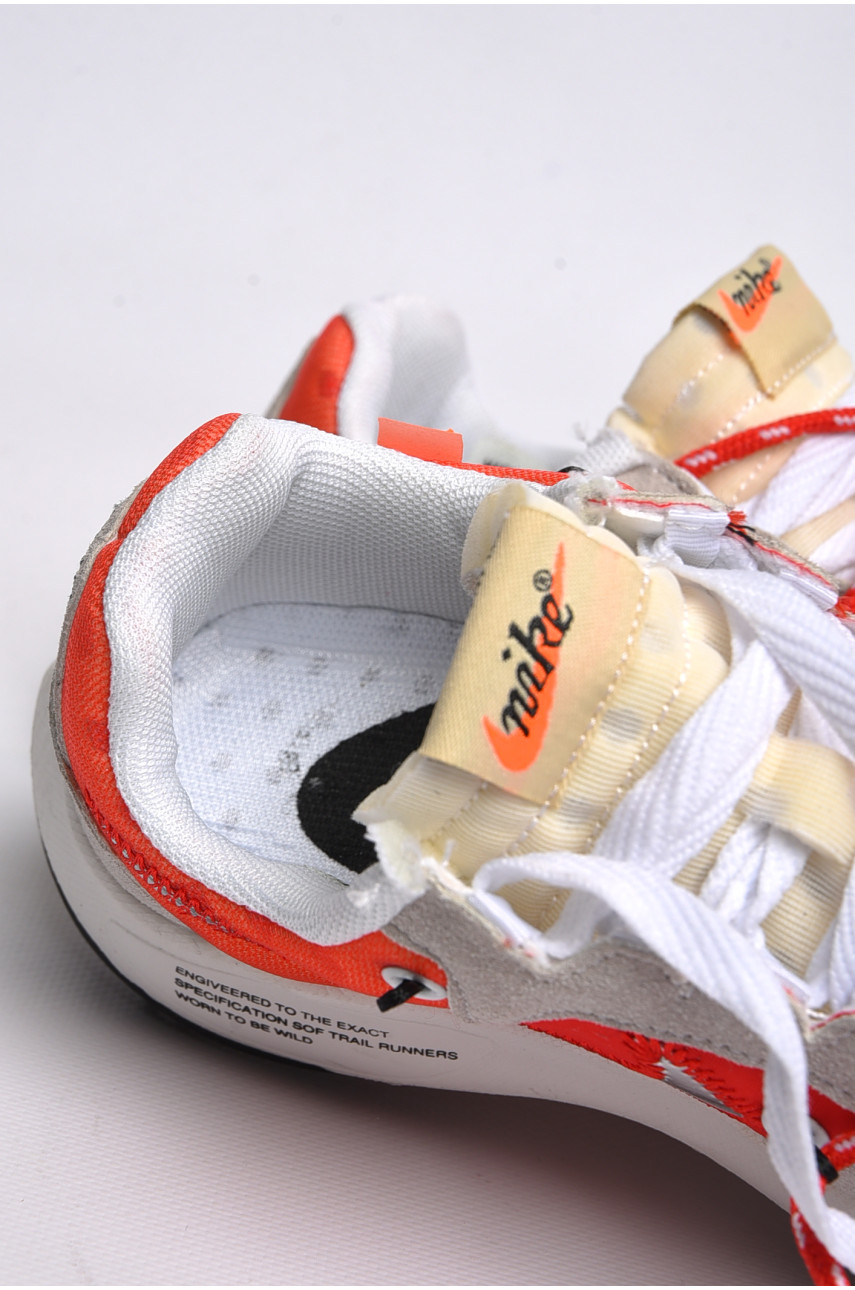 Бутсы подростковые для мальчика серого цвета с красной вставкой в960-2 184042