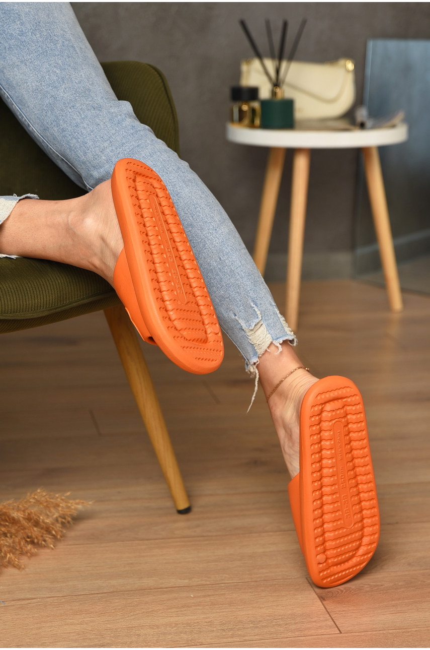 Шльопанці піна жіночі помаранчевого кольору 827 184046