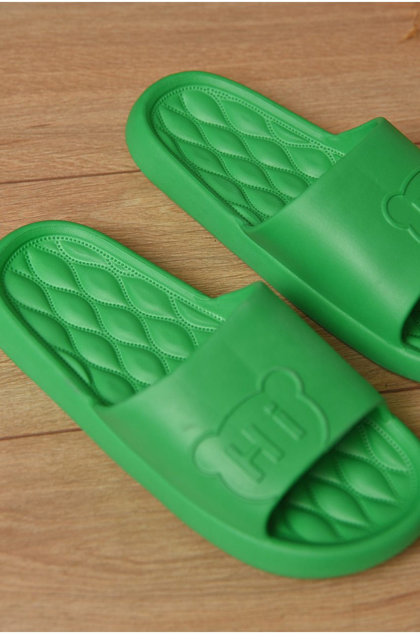 Шлепанцы пена женские зеленого цвета 067 184048