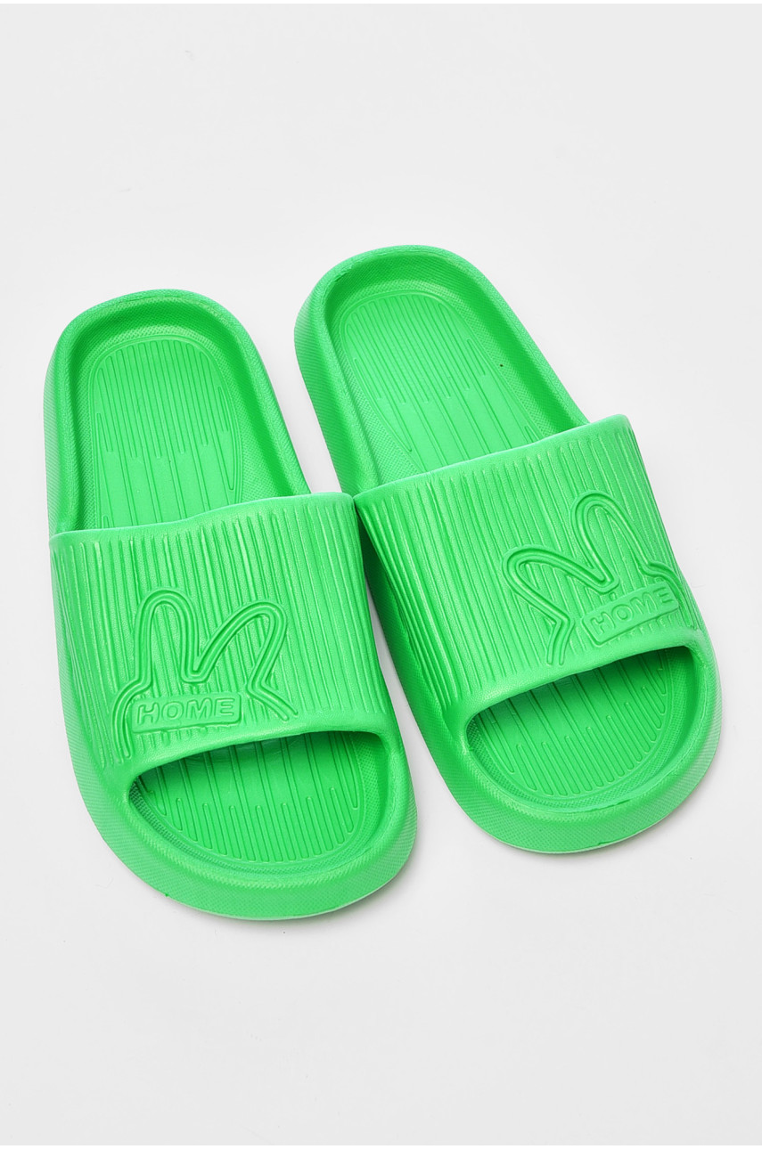 Шлепанцы пена женские зеленого цвета 067 184049