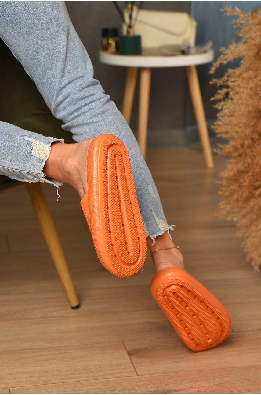 Шльопанці піна жіночі помаранчевого кольору 067 184055
