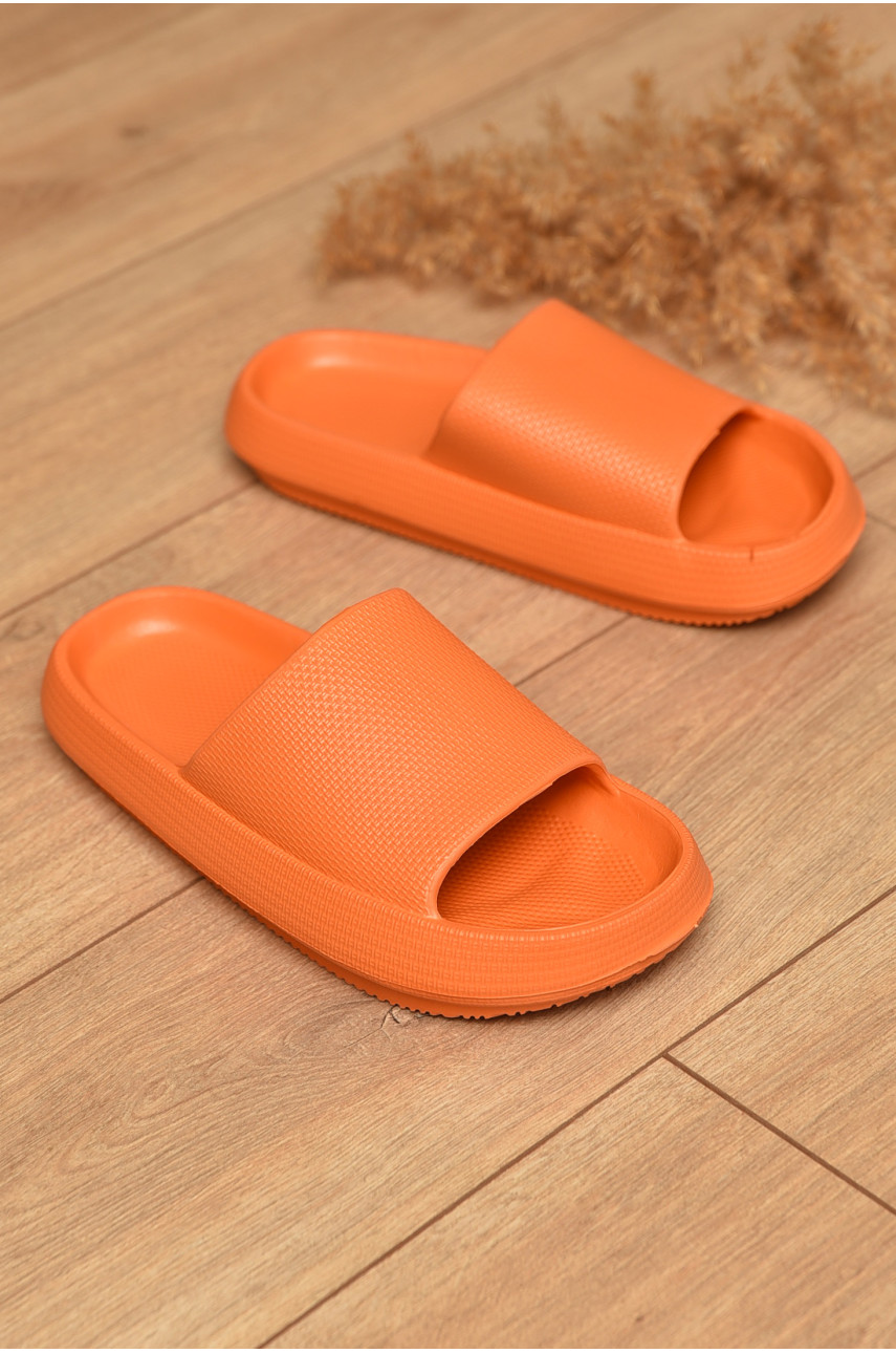 Шльопанці піна жіночі помаранчевого кольору 067 184055