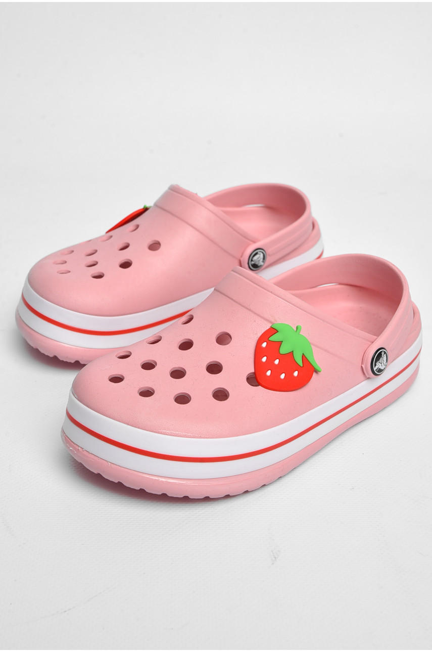 Кроксы детские для девочки светло-розового цвета 3102-306 184063