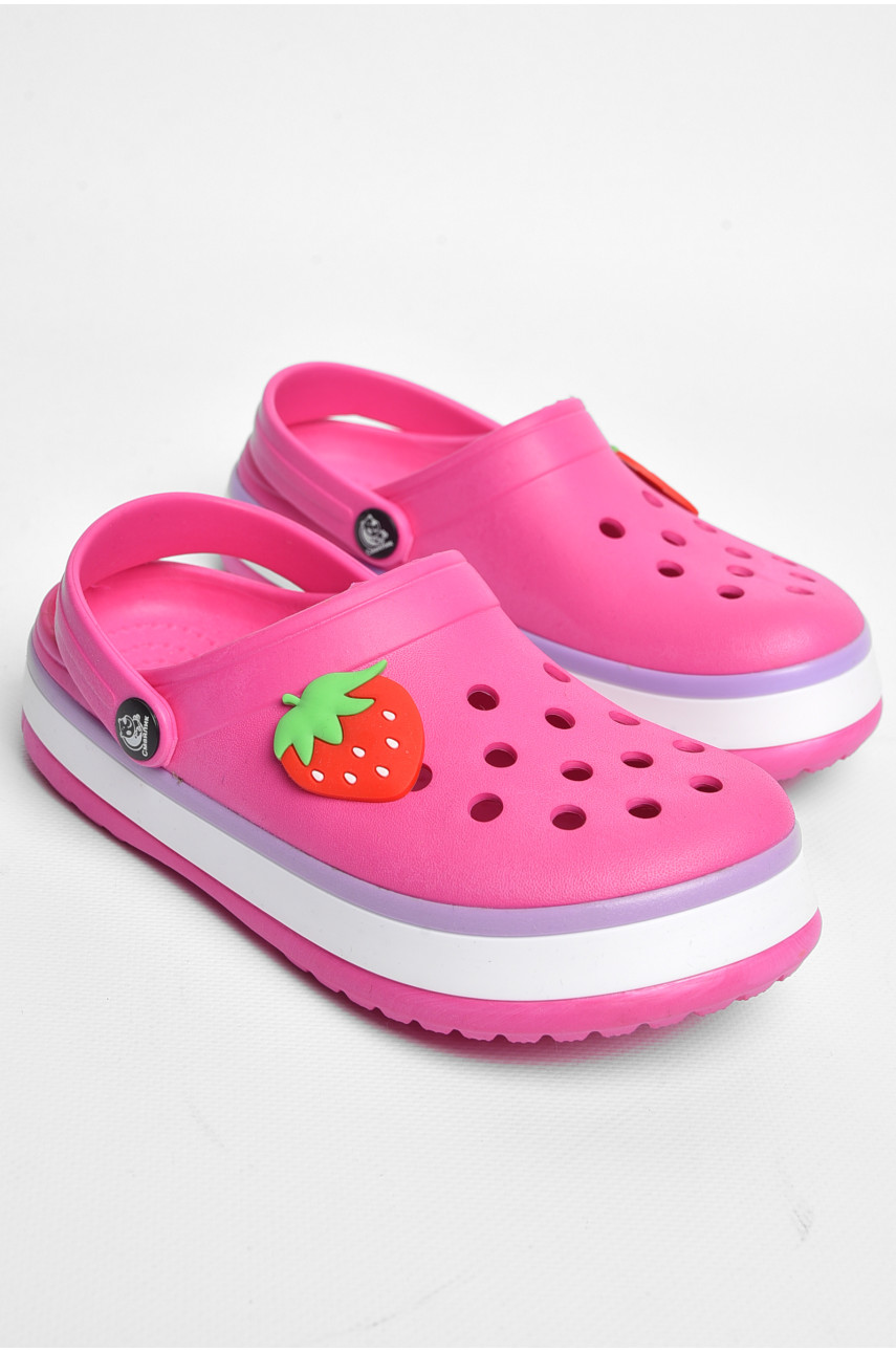 Кроксы детские для девочки темно-розового цвета 3102-309 184064